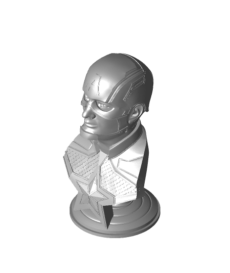 capitaine Amérique merveille soutien libre 3d modèle 3D print model - Mito3D