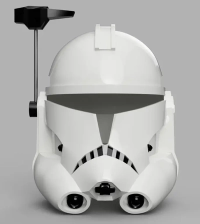 captain rex's helmet phase 2 star wars - 3d by villainous prop shop on thangs 3d print model - Mito3D