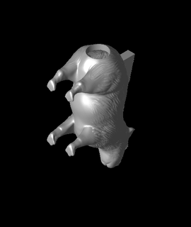 capibara salvadanaio plastica 3d print model - Mito3D