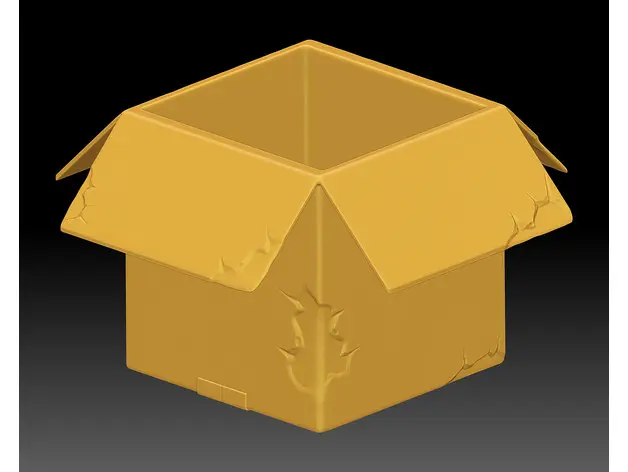 cardboard box damaged - 3d by bowpie on thangs 3D print model - Mito3D