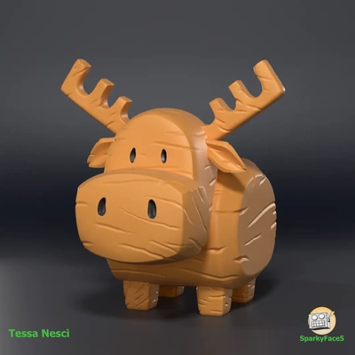carved moose - mitchels vs machines 3d by sparkyface5 on thangs 3d print model - Mito3D