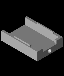 durum kılıf Adafruit mikro lipo USB aslan 3d model teşekkürler 3d print model - Mito3D