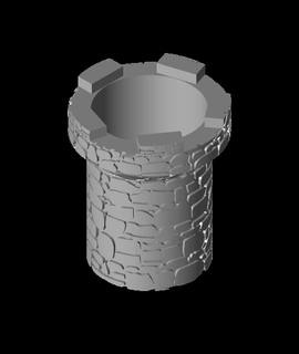 castelo torre caneta suporte impressão imprensa 3d print model - Mito3D
