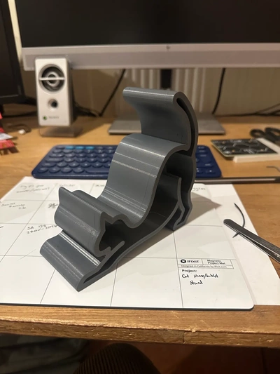 cat phone tablet stand - backtoschool 3d by theethetree on thangs 3d print model - Mito3D