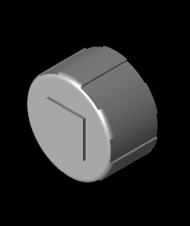 ce3pro weber knob v3 smallerhole3mf 3d print model - Mito3D