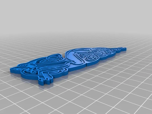 celtic dog knot - 3d by booandlil on thangs 3d print model - Mito3D