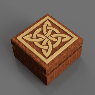 celtico nodo scatola kcwarthog 3d print model - Mito3D