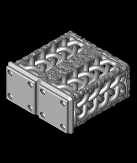 celtique nœud grillefinity poubelle 1x2 élargi 3d print model - Mito3D