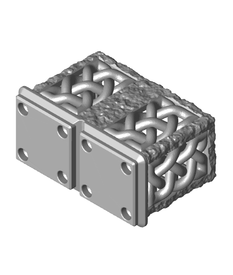 celtic knot gridfinity bin 1x2 standard 3D print model - Mito3D