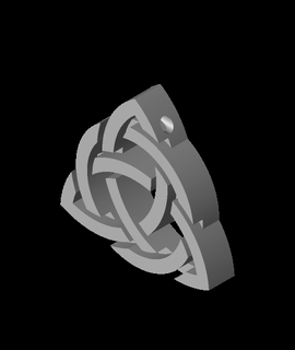 celtic knot pendant 3d model vog thangs 3d print model - Mito3D