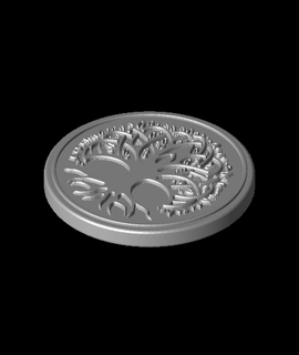 celtic tree coin kcwarthog 3d print model - Mito3D