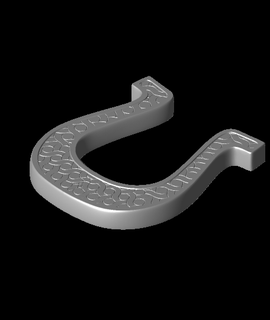 celticknot horseshoe 3d print model - Mito3D