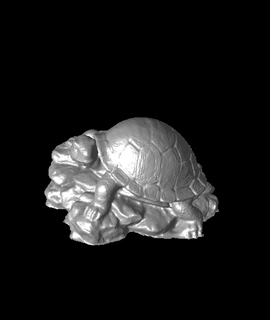 Keramik Schildkröte scanned Objekt 3d print model - Mito3D