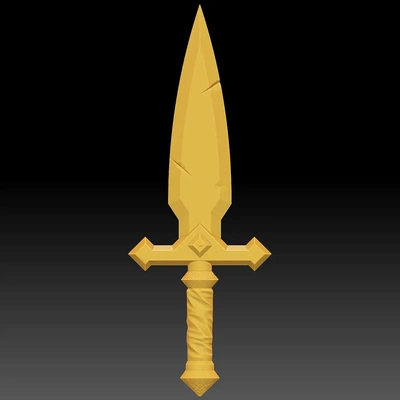 ceremonial dagger 07012023 - 3d by bowpie on thangs 3d print model - Mito3D