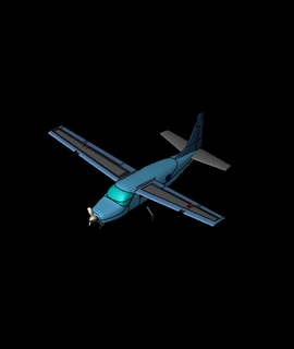 Cessna 208 caravane 3d modèle 3ddesigner 3d print model - Mito3D