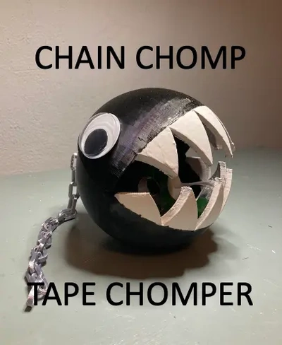 chain chomp tape chomper functionalart - 3d by protopat prints on thangs 3d print model - Mito3D
