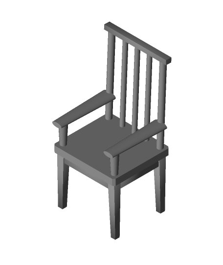 chair vertical backrestobj Hobbies & Games 3D print model - Mito3D