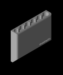 Kreide Halter Unterstützung v4stl 3d Modell einfach danke 3d print model - Mito3D
