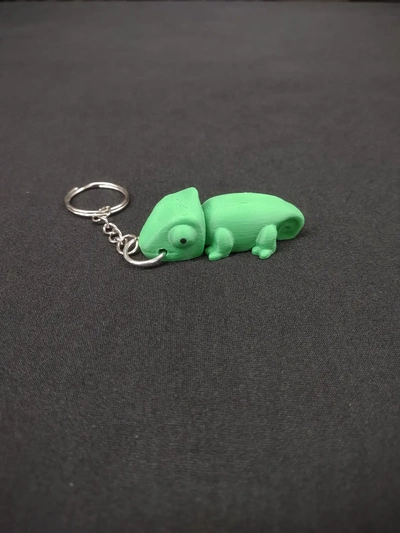 chameleon keychain - 3d by built bot on thangs 3d print model - Mito3D