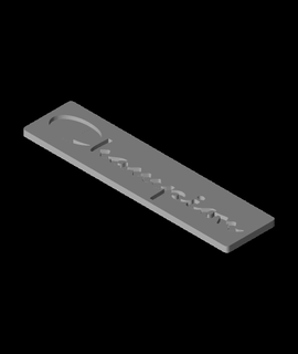 campione personalizzato logo cartello piatto 3d modello grazie 3d print model - Mito3D