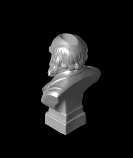 Charles darwin busto c1889 bic compañero 3d print model - Mito3D