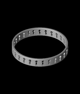Charlie Marrone braccialetto 3d modello Jangy grazie 3d print model - Mito3D