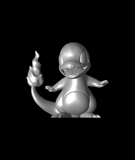 charmander - pokemon fan art Arts & Entertainment 3d print model - Mito3D