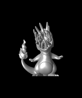 charmander Grusel Pokémon Ventilator Kunst Unterhaltung 3d print model - Mito3D