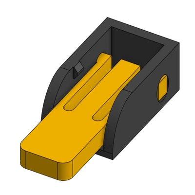 châssis inclinaison caution 3d by michael bridak 3d print model - Mito3D