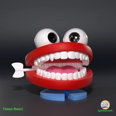 chatterbox teeth - 3d by sparkyface5 on thangs 3d print model - Mito3D