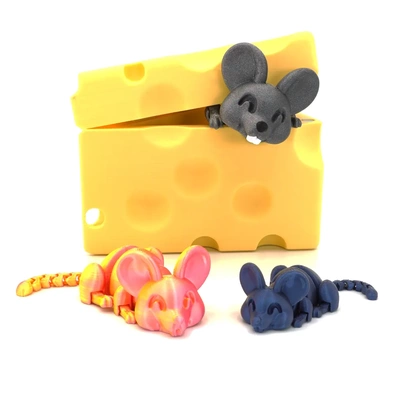 cheese boxed mouse - 3d by mcgybeer on thangs 3d print model - Mito3D