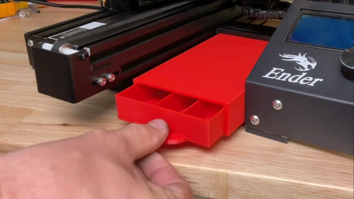 chep ender 3 tool drawer mount + cura profile - 3d by on thangs rectangle 3d print model - Mito3D