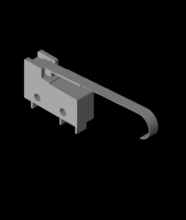 cherry e63 micro switch - long lever 3d print model - Mito3D