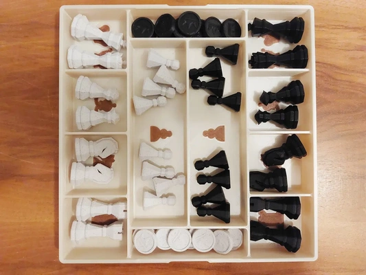 xadrez jogo damas 9 masculino morris borda armazenamento caixa 3d by idiota on 3d print model - Mito3D
