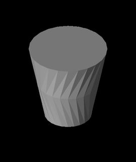 chevron cup vase 3d model spekerdude thangs 3d print model - Mito3D