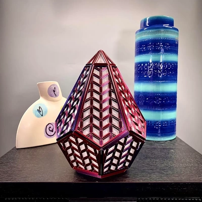 chevron lamp - 3d by cbobo2uco on thangs 3d print model - Mito3D