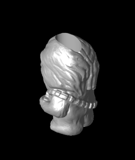 chewbacca régulier mini bic copain 3d print model - Mito3D