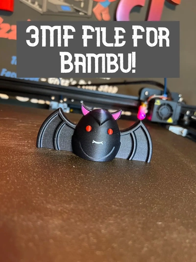 chibi bat 3mf 3d by gnome grisonnant 3d print model - Mito3D