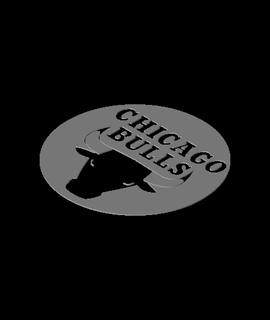 chicago bulls multi-color 3d sign model thangs 3d print model - Mito3D