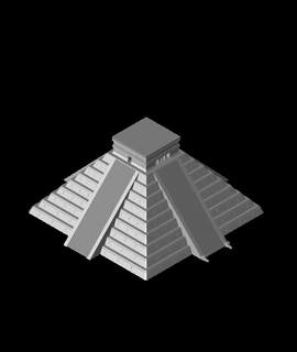 Chichen Itza pirâmide 3d modelo abtech 3d print model - Mito3D