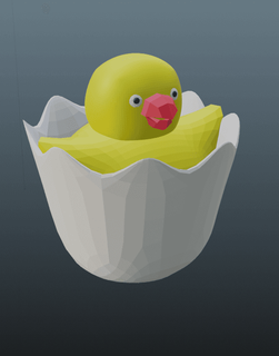 chick egg - gareth7562 3d print model - Mito3D
