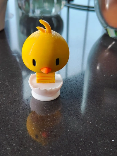 civciv bahar 3d by zanaatkar teşekkürler paskalya tavuk yumurta dekorasyon sallanmak baş oyuncak yaylılar hayvan insan vücut 3d print model - Mito3D