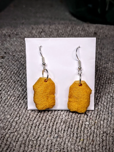 chicken nugget earrings - 3d by rwbdesigns on thangs 3d print model - Mito3D