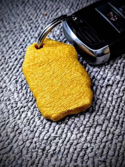 chicken nugget keychain - 3d by rwbdesigns on thangs 3d print model - Mito3D