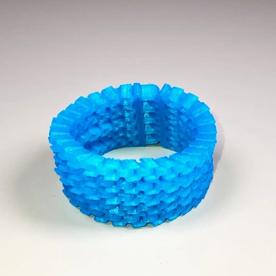 children's flexi fidget bracelet - 3d by printbunny on thangs 3d print model - Mito3D
