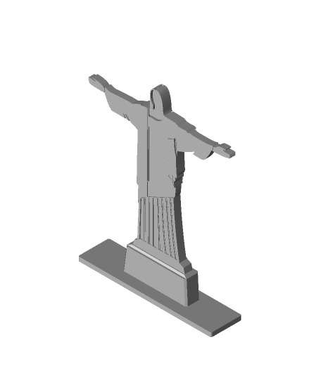 Cristo redentor 3d modelo me3d 3D print model - Mito3D