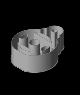christmas ball flat nestable box 3d print model - Mito3D