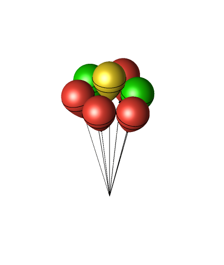 Navidad globo 3d modelo lloviendo gracias 3D print model - Mito3D