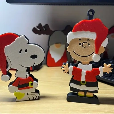 christmas charlie brown snoopy - 3d by miadesign on thangs 3d print model - Mito3D