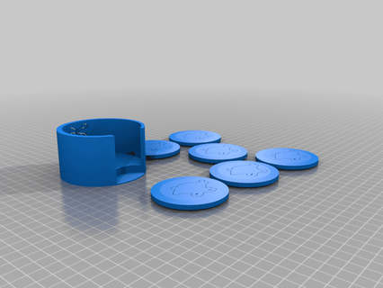 christmas coasters - scoobypez 3d print model - Mito3D